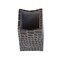 Dacasso Protacini Castlerock GrayItalian Patent Leather 3-Piece Desk Set DF-6237 - alternate 4